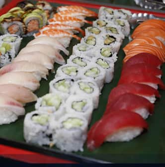 Close up sushi