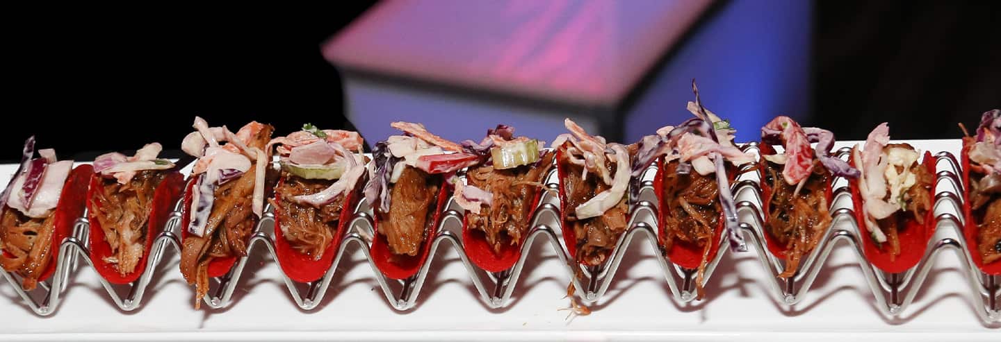 Close up of tacos